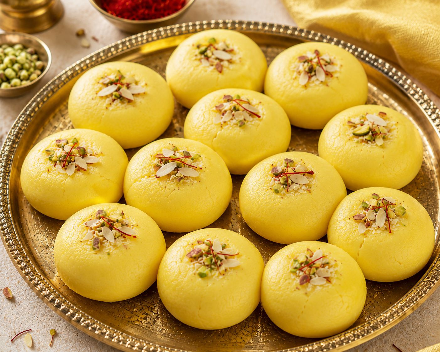 Doodh Kesar Peda